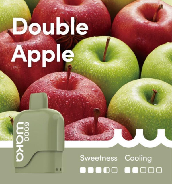 WAKA SOMATCH DOUBLE APPLE 6000 PUFFS POD ONLE