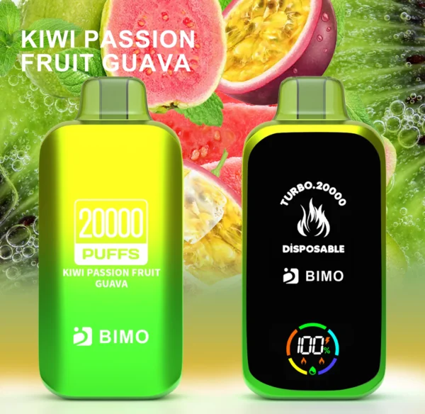 BIMO Turbo 20000 Puffs – Passion Fruit Kiwi Guava