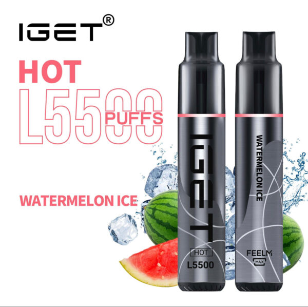 IGET HOT WATERMELON ICE 5500 PUFFS
