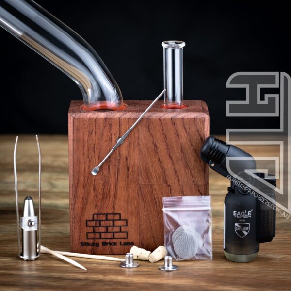 OG Brick Flame Powered Extraction Device (Bubinga) By Sticky Brick Labs - Image 2