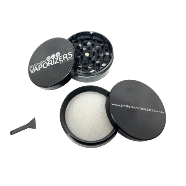 SYDNEY VAPORIZERS BLACK METAL 4PC HERB GRINDER 60MM - Image 5