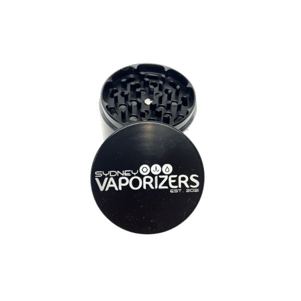 SYDNEY VAPORIZERS BLACK METAL 4PC HERB GRINDER 60MM - Image 2
