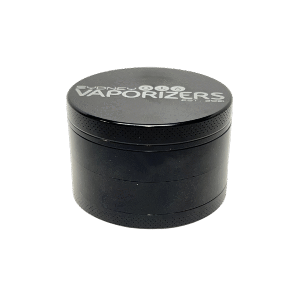 SYDNEY VAPORIZERS BLACK METAL 4PC HERB GRINDER 60MM