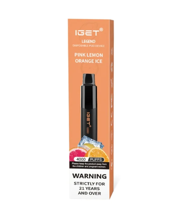 Pink Lemon Orange Ice IGET Legend - Image 2