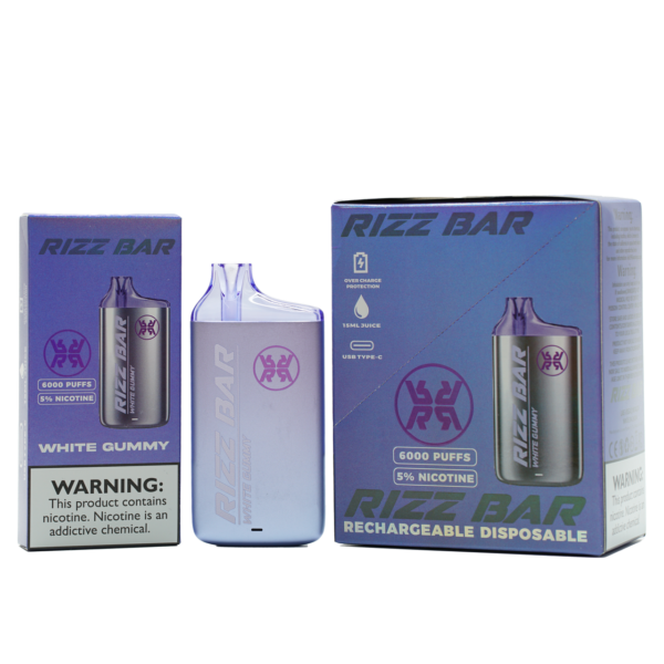 Rizz Bar 6K White Gummy - Image 3