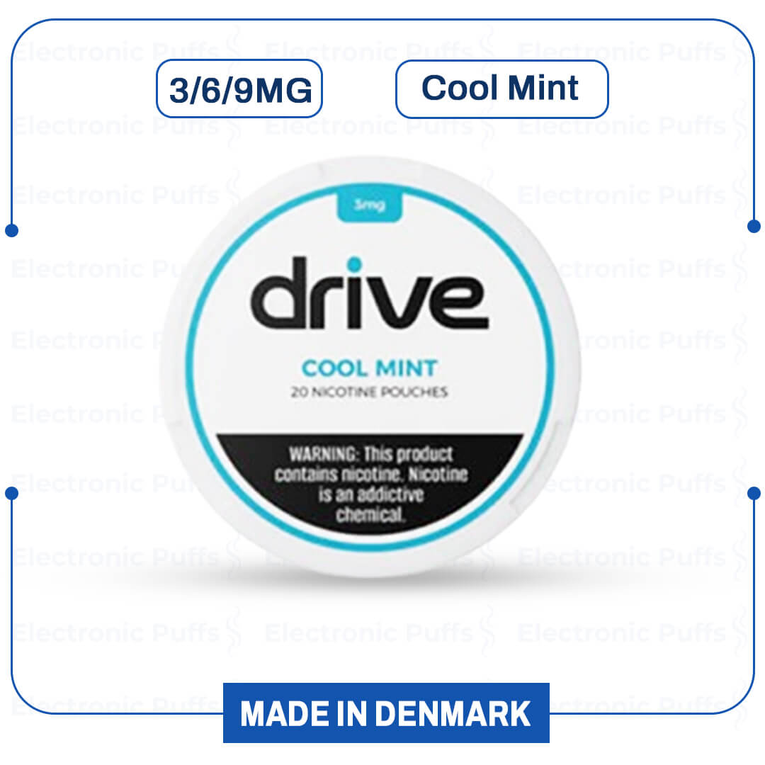 Drive Nicotine Pouches – Cool Mint – 5 Can