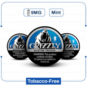 Grizzly Mint 9 mg Nicotine Pouch